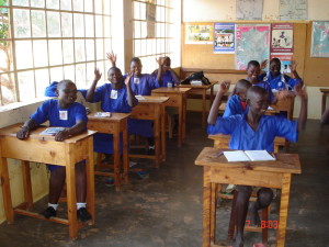 Maths lesson at Ngora School for the Deaf